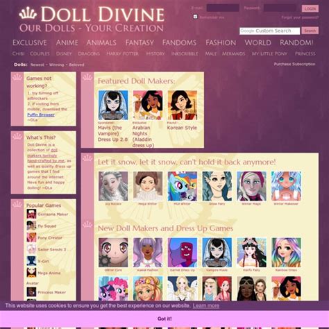 divine dolls dress up creator.